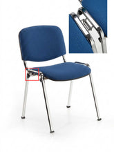 Charger l'image dans la galerie, chaise empilable pour salles d'attente et de réunion ISO-GANCIO TISSU ANTIBACTÉRIEN IGNIFUGE