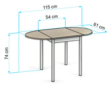 Load image into Gallery viewer, table with folding extensions for kitchen FILIPPO