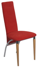 Load image into Gallery viewer, dining room and kitchen chair in metal with HAWWi wooden legs