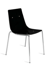 Load image into Gallery viewer, wind italchair Sedia da casa design moderno. design Robby Cantarutti. made in italy. vista anteriore colore nero opaco nero opaco