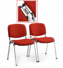 Charger l'image dans la galerie, chaise empilable pour salles d'attente et de réunion ISO-GANCIO TISSU ANTIBACTÉRIEN IGNIFUGE
