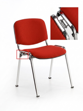 Charger l'image dans la galerie, chaise empilable pour salles d'attente et de réunion ISO-GANCIO TISSU ANTIBACTÉRIEN IGNIFUGE
