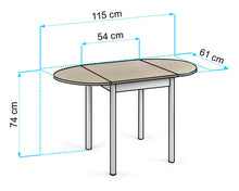 Load image into Gallery viewer, table with folding extensions for kitchen FILIPPO
