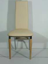 Load image into Gallery viewer, dining room and kitchen chair in metal with HAWWi wooden legs
