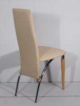 Carica l&#39;immagine nel visualizzatore di Gallery, sedia sala da pranzo e cucina in metallo con gambe in legno HAWWi
