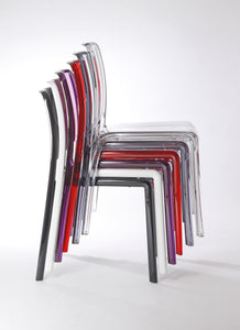 chaise pour la cuisine et salle à manger XENA en polycarbonate design moderne