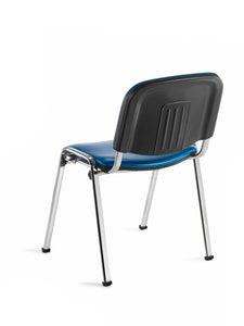 chaise empilable pour salles d'attente et de réunion ISO-GANCIO TISSU ANTIBACTÉRIEN IGNIFUGE