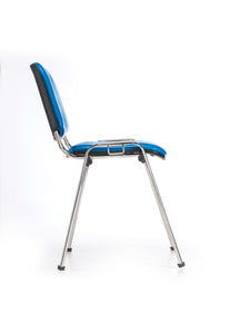 stackable chair for waiting room and meetings ISO-LINK chair FIREPROOF ANTIBACTERIAL FABRIC