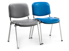 Load image into Gallery viewer, stackable chair for waiting room and meetings ISO-LINK chair FIREPROOF ANTIBACTERIAL FABRIC
